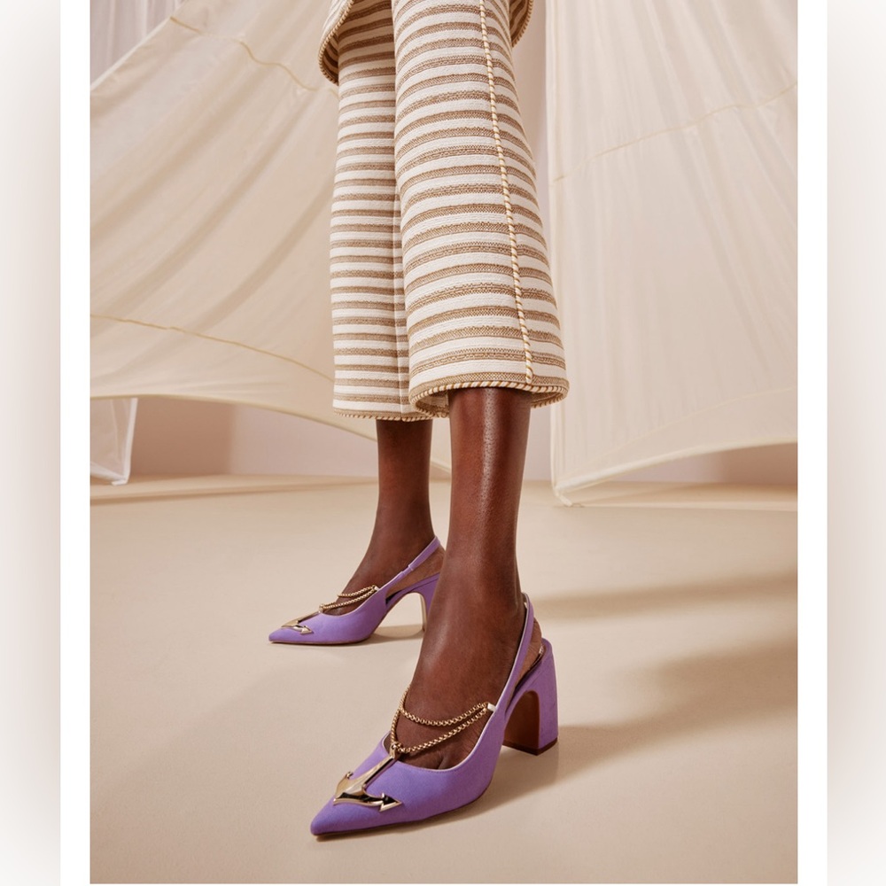 Zimmermann overboard resort 23 slingback heels size (38) compares to 71/2 Grape